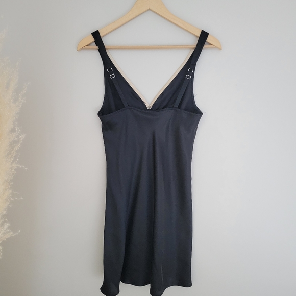 Vintage Jones New York slip dress black and gold size small - Picture 4 of 9